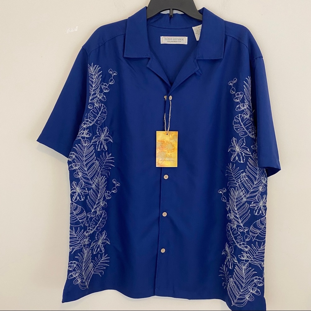 Island Republic Men’s Embroidered Shirt